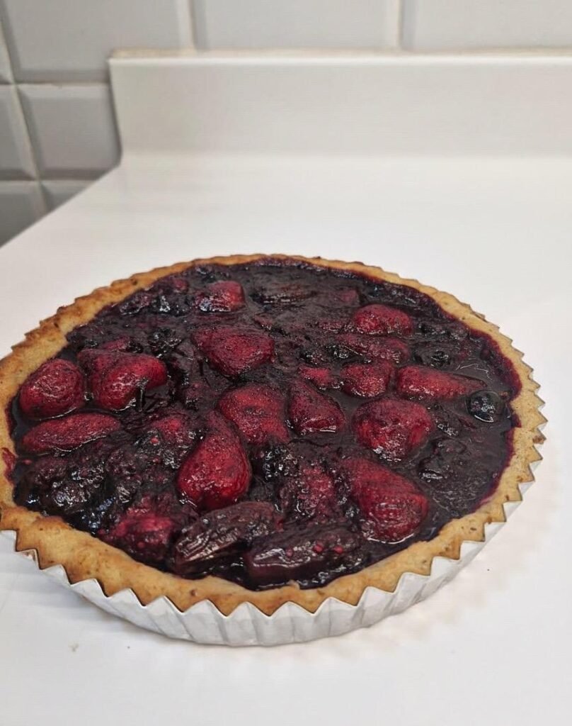 Tarta de frutos rojos